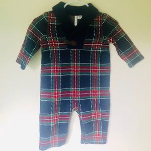 NWT Janie and Jack Holiday Plaid Romper
